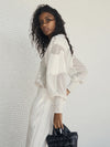 Yaina Embroidered Blouse - Creme
