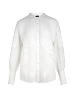 Yaina Embroidered Blouse - Creme