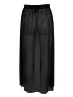 Yve Mesh Wrap Skirt - Black