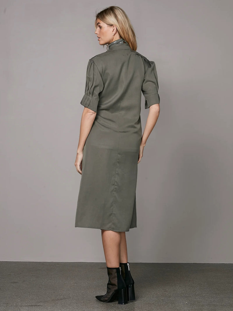 Ymke Wrap Dress - Olive