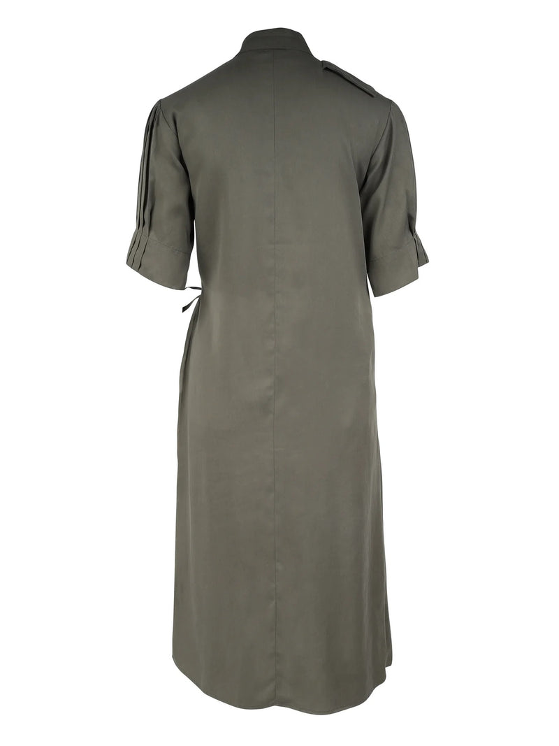 Ymke Wrap Dress - Olive