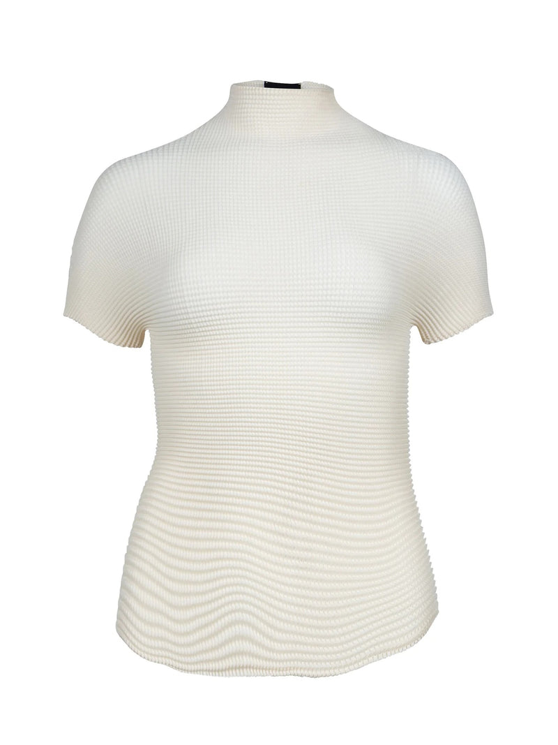 Yonna Waffle T-Shirt - Bone