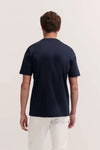 Cotton Crewneck T-Shirt - Navy