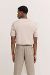Cotton Crewneck T-Shirt - Taupe
