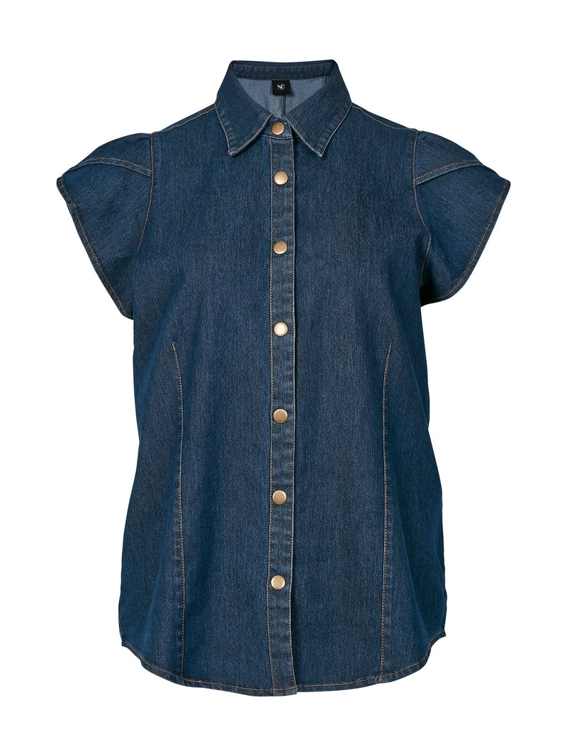 Ziga Short Sleeve Top - Denim