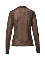 Agneta Mesh Top - Brown
