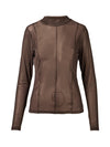 Agneta Mesh Top - Brown