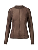 Agneta Mesh Top - Brown