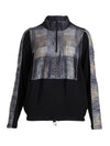 Anna Printed Pullover with Drawstring - Black Mix