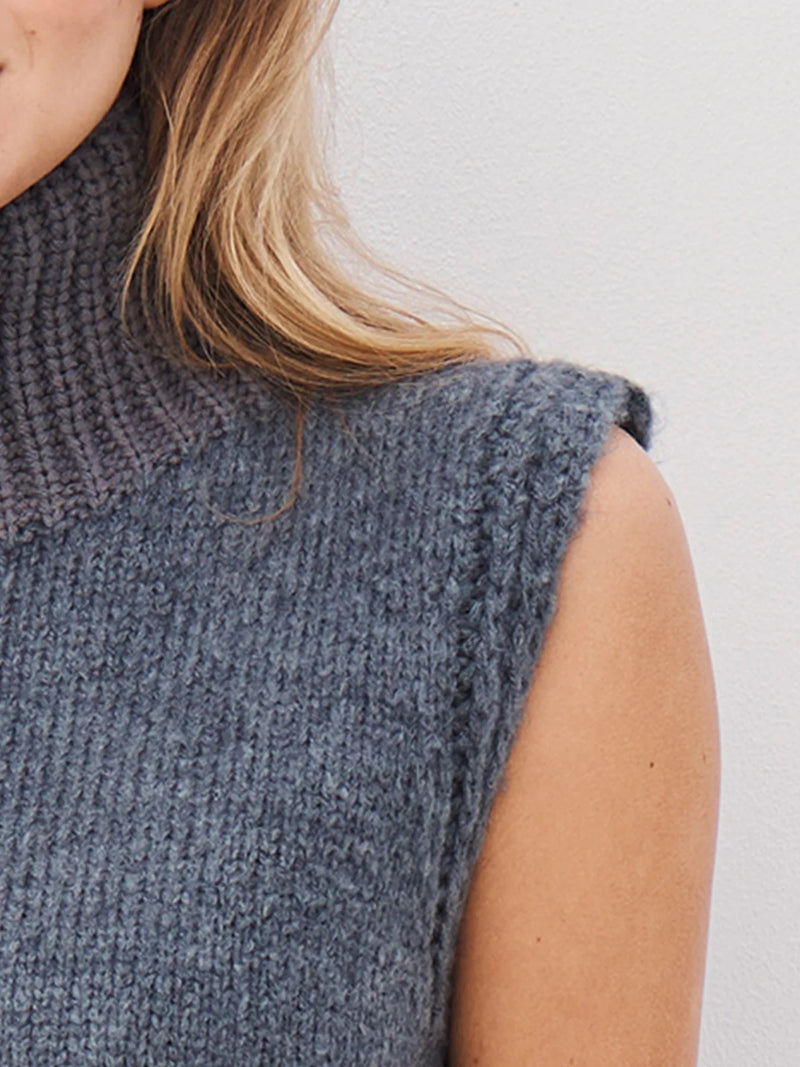 Alexa Knit Top - Grey