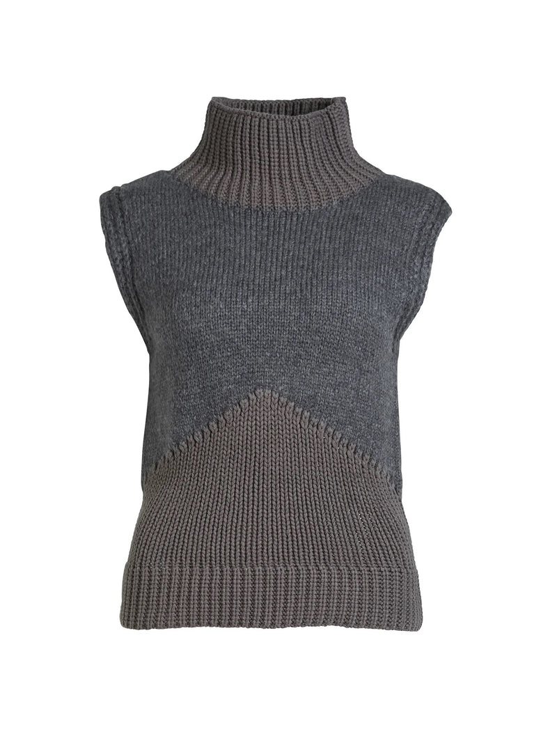 Alexa Knit Top - Grey