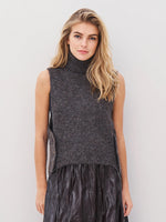 Agnes Chunky Knit Vest - Brown