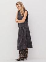 Agnes Chunky Knit Vest - Brown
