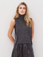 Agnes Chunky Knit Vest - Brown