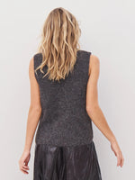 Agnes Chunky Knit Vest - Brown
