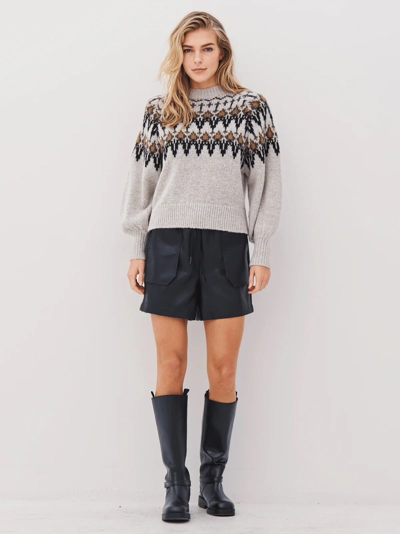 Alena Knit Sweater - Bone Mix