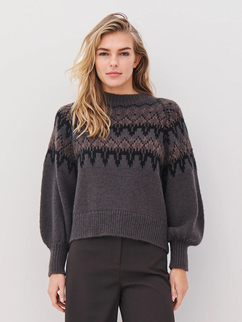 Alena Knit Sweater - Grey Mix