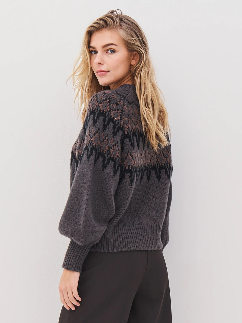 Alena Knit Sweater - Grey Mix