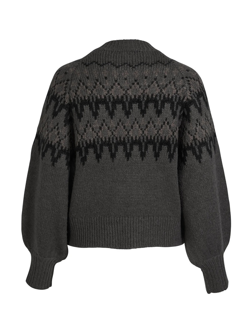 Alena Knit Sweater - Grey Mix