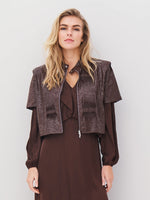 Anett Pleated Jacket - Cappucino