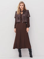 Anett Pleated Jacket - Cappucino