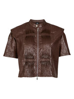 Anett Pleated Jacket - Cappucino