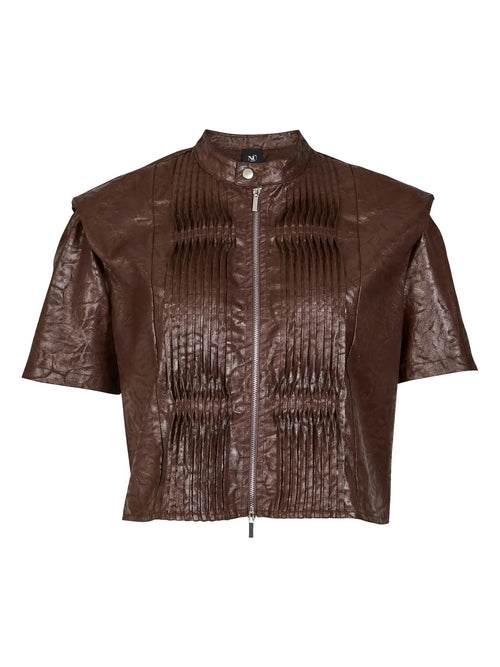 Anett Pleated Jacket - Cappucino