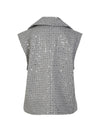 Aston Embellished Vest - Grey