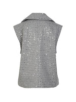 Aston Embellished Vest - Grey