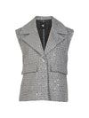 Aston Embellished Vest - Grey