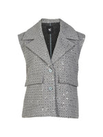 Aston Embellished Vest - Grey