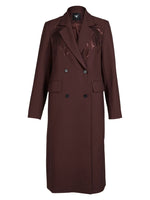 Alicia Long Double Breasted Blazer - Grape