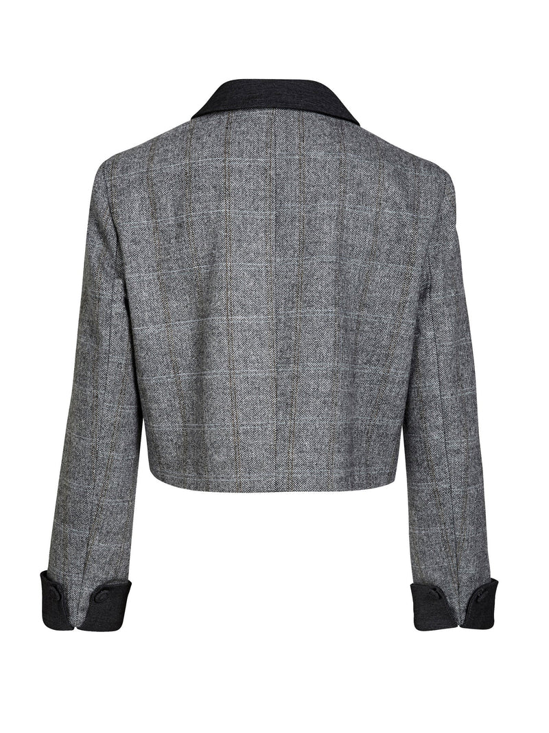 Angela Short Jacket - Grey Mix