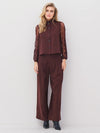 Ariel Pleated Trousers - Grape