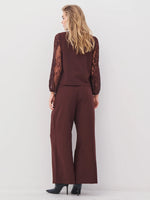 Ariel Pleated Trousers - Grape