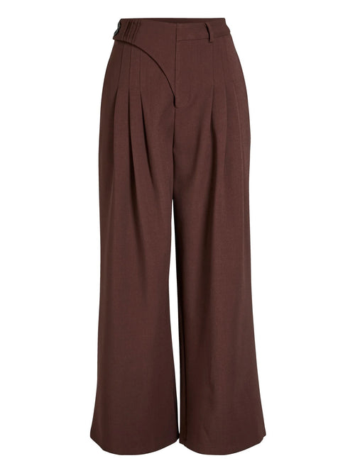 Ariel Pleated Trousers - Grape