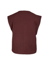 Ariel Tailored Vest with Tie - Grape