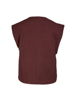 Ariel Tailored Vest with Tie - Grape
