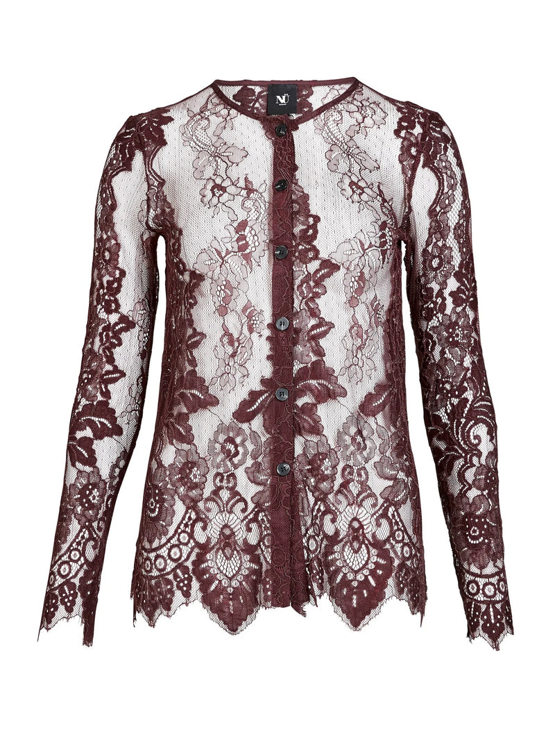 Airel Lace Top - Grape