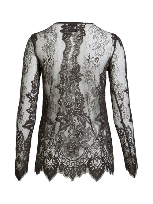 Airel Lace Top - Grey
