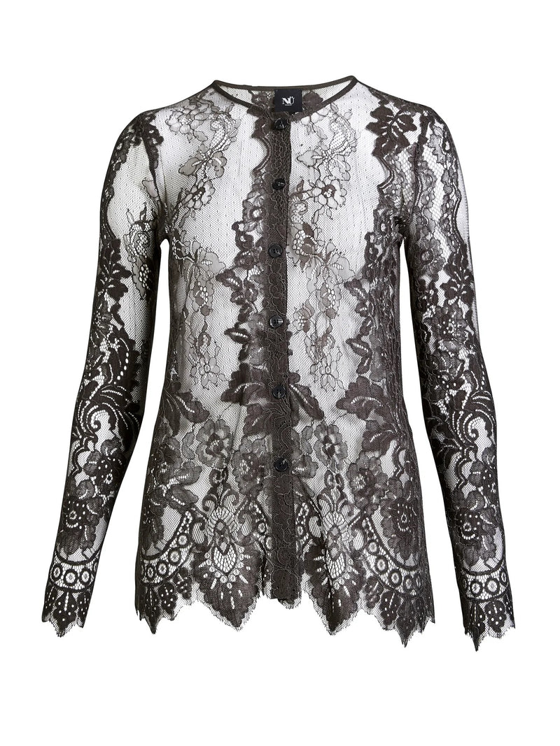 Airel Lace Top - Grey