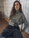 Adia Studded Turtleneck - Grey