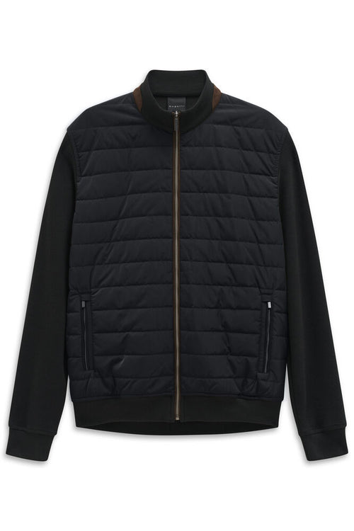 Quilt Zip Jacket - Navy