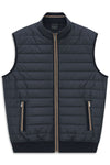 Quilted Vest  - Navy