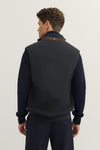 Quilt Zip Jacket - Navy
