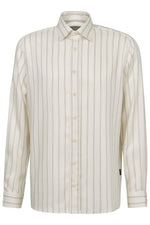 Striped Lyocell Shirt - Off White