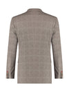 Travel Check Blazer - Dark Sand