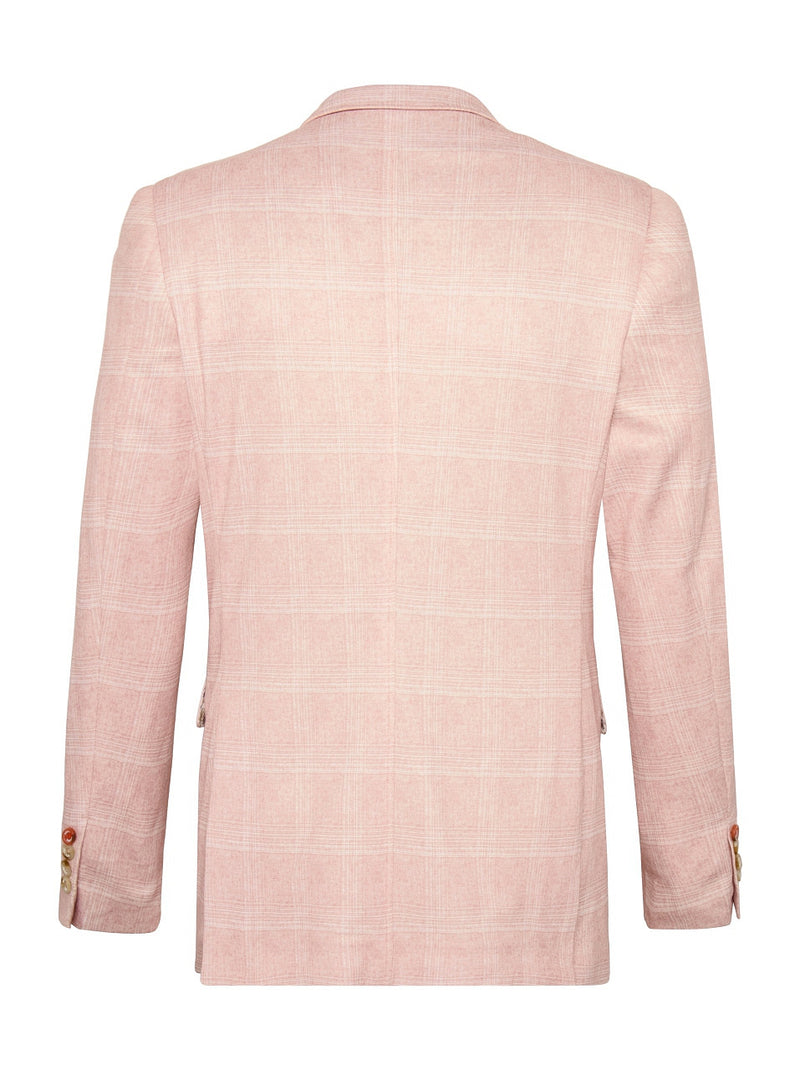Travel Check Blazer - Pink