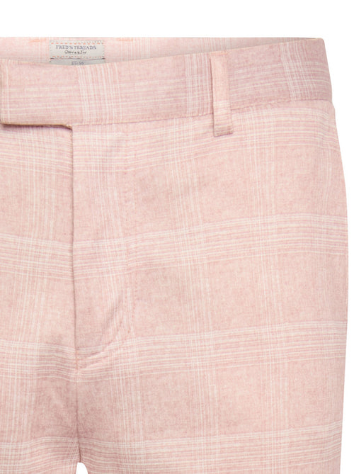 Travel Check Pants - Pink