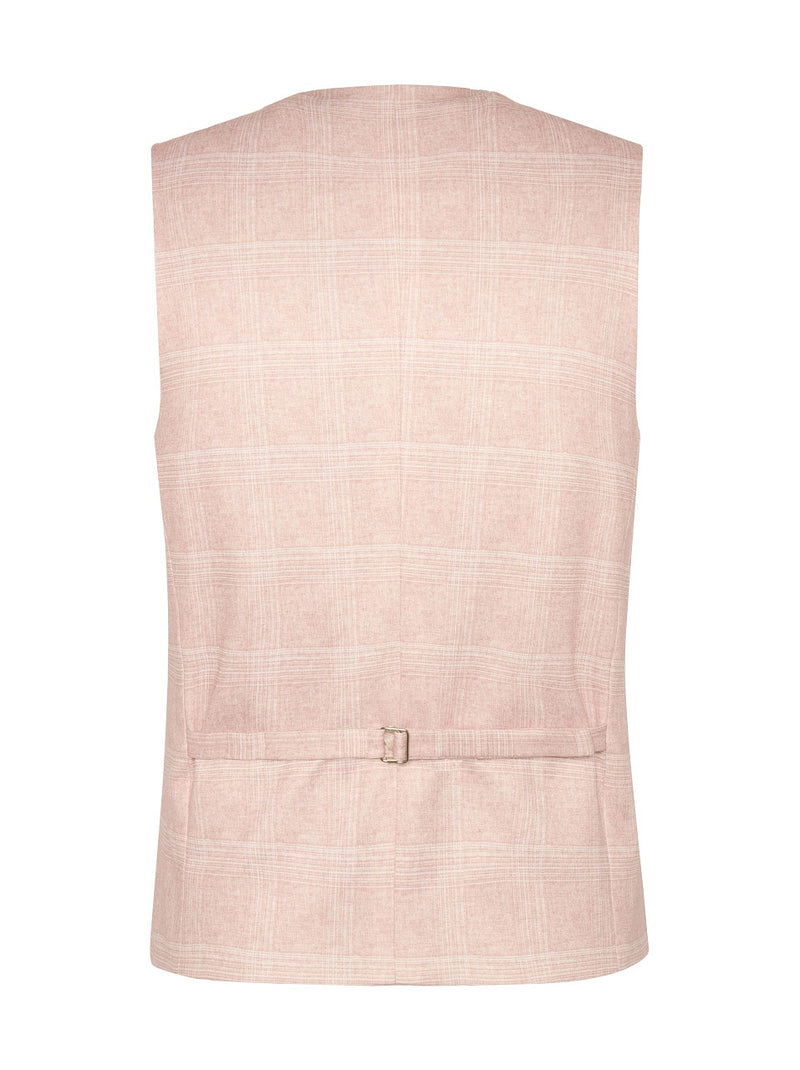 Travel Check Vest - Pink